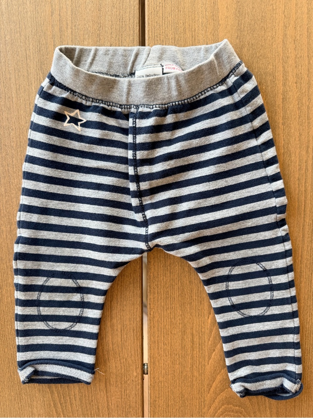 3/$15 Zara Baby Boy Harem Jogger Pants 12-18M Striped Drop Crotch Leggings
